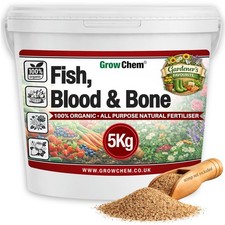 5KG Bucket Fish, Blood & Bone Organic Fertiliser Multi-Purpose For Plants  Lawn 4.71 per kilo