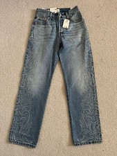 LEVI'S 501 X BEYONCE CURVE JEANS 23X30 Western crystal design Brad new with tags