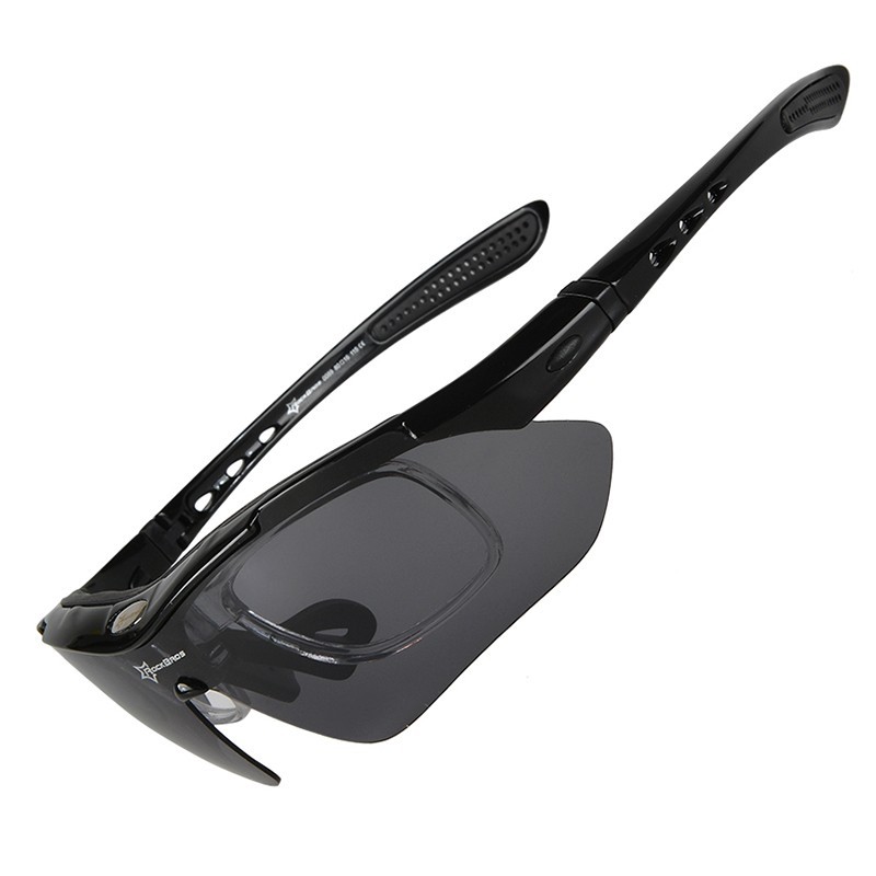 ROCKBROS Occhiali Ciclismo Polarizzati 5 Lenti Occhiali Bici Occhiali UV400 Unisex foto 5