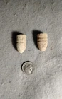 Two .52 Civil War Relic Sharps carbine balls one Confederate on Right US on left