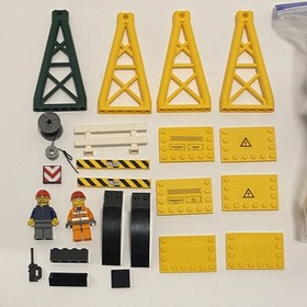 Lego 7632 Town City Crawler Construction Crane missing some stickers 1 Sub