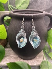 2.25  Silver-tone Sea Shell Drop Dangle Earring Set New Free Ship B7733