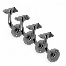Handrail Bracket For Staircase Bannister Chrome Plated 4 Pack 64mm