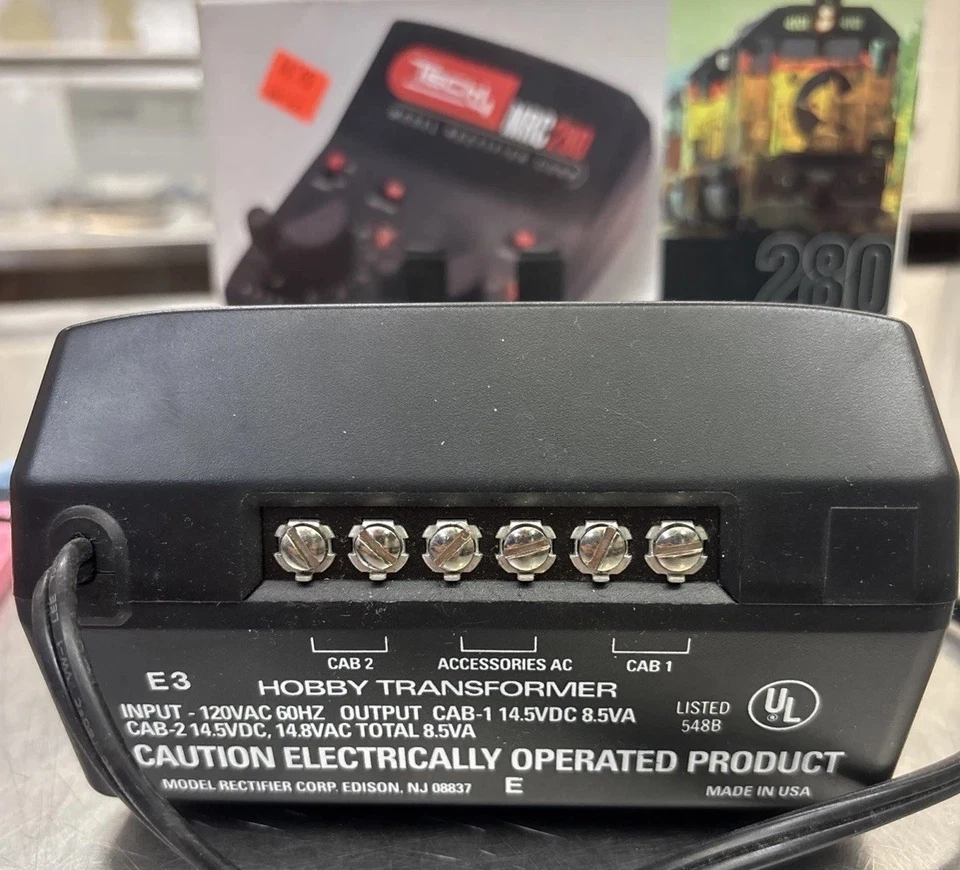 MRC Tech 4 Train Controller MRC280 Used w/Box Accutec Technology - Image 3 of 3