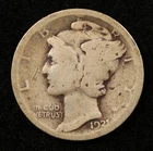 1921 Mercury Dime 10C About Good Condition Silver Coin (#SLC00256)