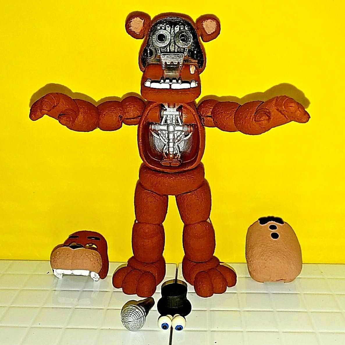 mexican ANIMATRONIC FREDDY FAZBEAR action figure 8 FNAF five