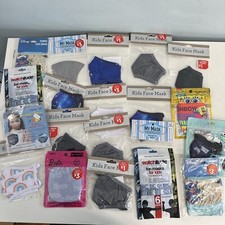 20 Packages of Kid Face masks NEW Mix variety See pics