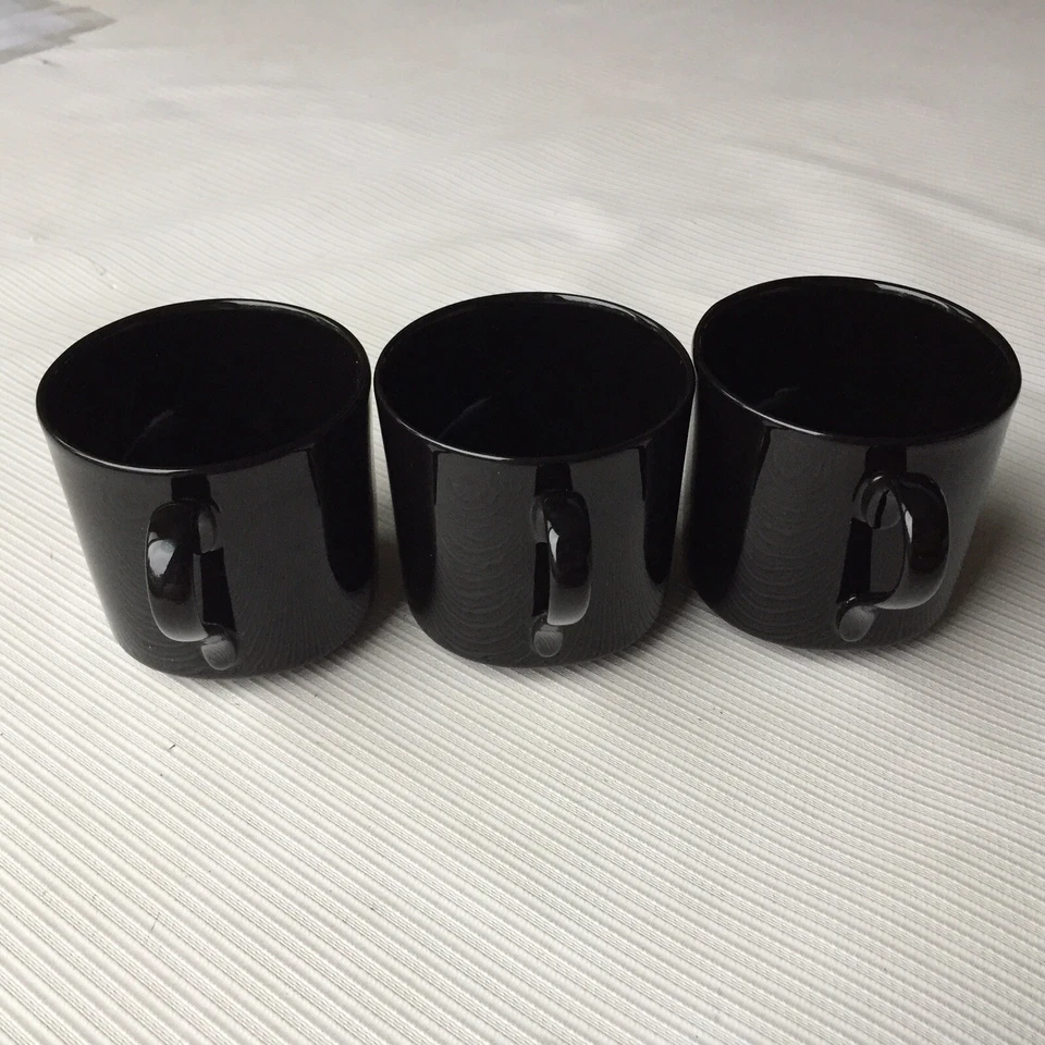 Mikasa Taza de Café Taza de Té Negra Contemporánea Moderna Elegante Japón Juego de 3 De Colección Foto 2 de 4