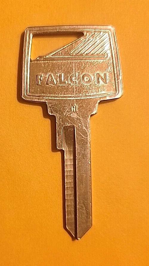 DOS llaves en blanco Ford Falcon 1960-1965 NOS; encendido y puerta, maletero y guantera Foto 3 de 4