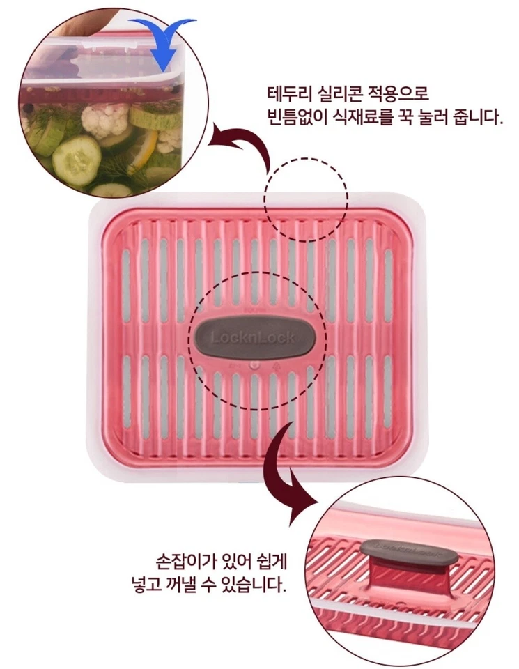 LocknLock Kimchi Container Set – 3 Sizes w/ Bonus Small Box (Changsin Living) - Image 4 of 4