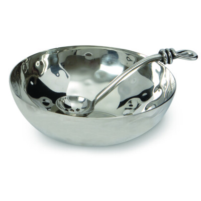 Culinary Concepts Olivenschale & polierter Knoten Löffel Set