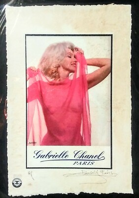 Marilyn Monroe, Gabrielle Chanel Paris, Artist Proof 22'x15'x By Fairchild Paris