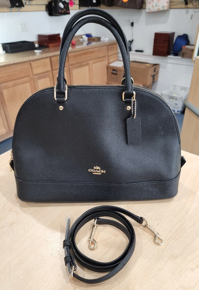 Coach F57524 Crossgrain Leather Sierra Satchel Black