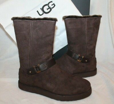NIB UGG CLASSIC SHORT BERGE SUEDE WATERPROOF WOMEN'S BOOTS $295 STOUT 8