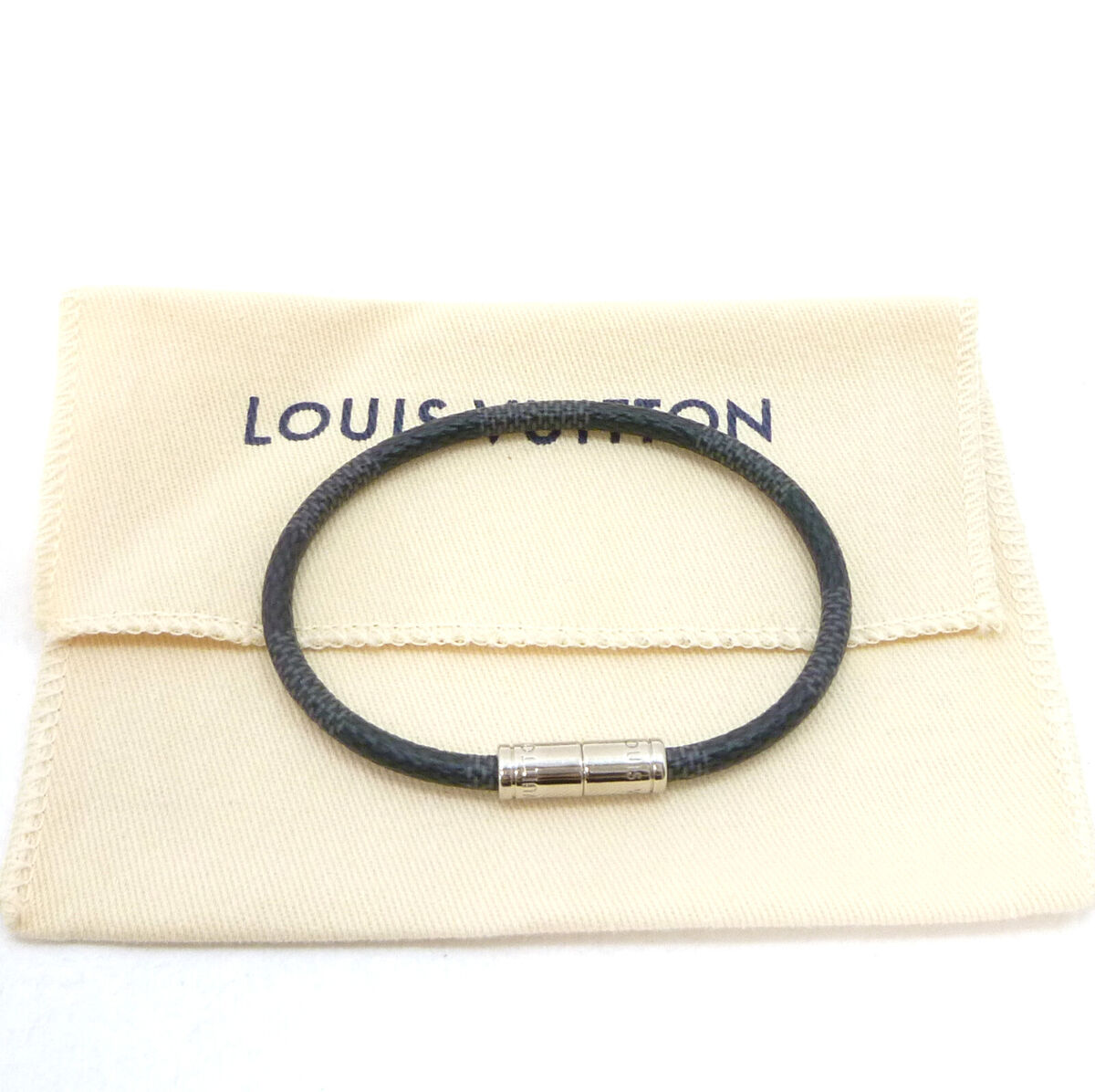 Authentic LOUIS VUITTON Keep It Bracelet M6140E Damier Authentic LOUIS VUITTON Keep It Bracelet M6140E Damier
