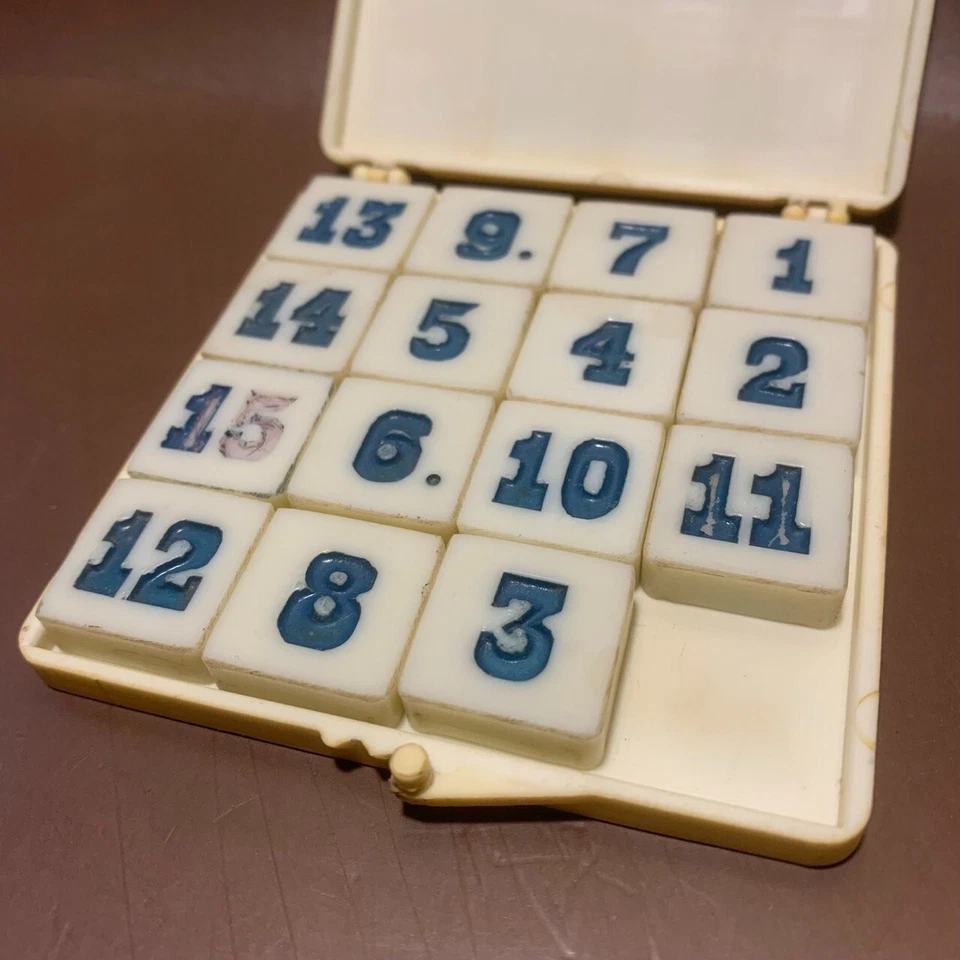 “Fifteen” Kids & Adults Vintage Educational Logic Game. Soviet Union USSR. 1980s - Image 3 of 4
