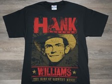 Hank Williams vtg T Shirt King of Country Music sz M New Hanes Legend Big print