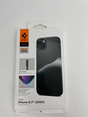 Spigen Thin Fit Designed for iPhone 6.7'' Case for iPhone 15 Plus/14 Plus - Black