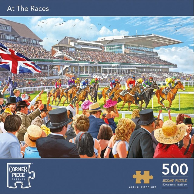 at The Races 500 Piece Horses Jigsaw Puzzle for sale online eBay