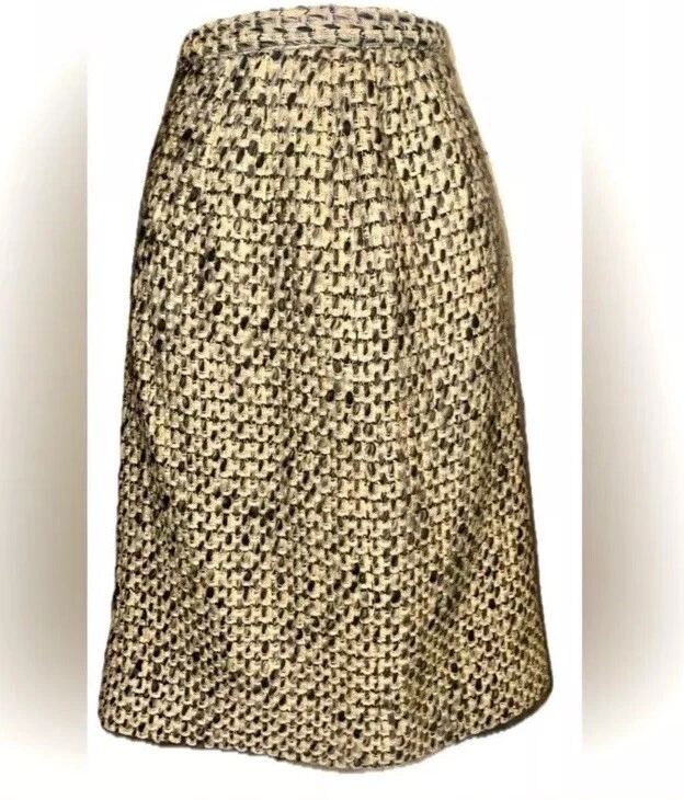 Vintage Hand Made Weaved Heavy Winter Pencil Skirt