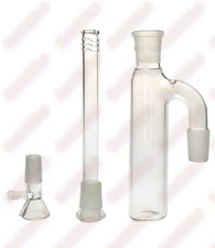 19mm 18mm 90° Modular Glass Ash Catcher Removeable Interchangeable Downstem Bowl