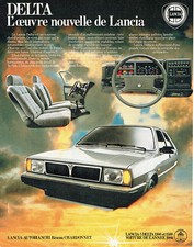 Publicité Advertising 117  1980  Lancia-Autobianchi réseau Chardonnet  Delta