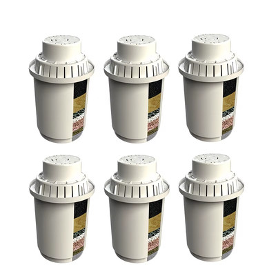 6er Pack Alkalische Mineral Ersatz Wasserfilter Kartuschen für 3,5L Wasserkanne
