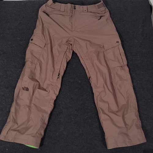 The North Face Men's Ski Snow Hyvent Cryptic Recco Pants XL Brown Snowboard