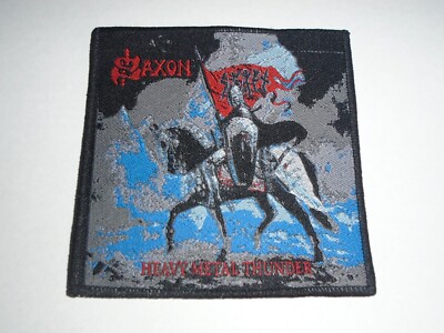 SAXON HEAVY METAL THUNDER WOVEN PATCH