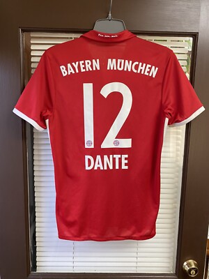 2016 FC Bayern Munich #12 Dante adidas Home Football Soccer Jersey