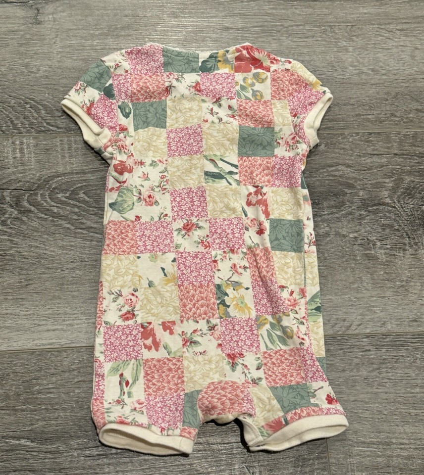 Ralph Lauren Baby Girls Patchwork One Piece Jumper 24m Button Pink