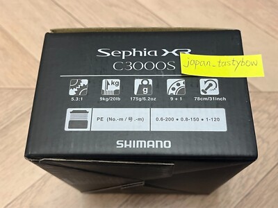 Shimano 21 SEPHIA XR C3000S Spinning Fishing Reel | eBay