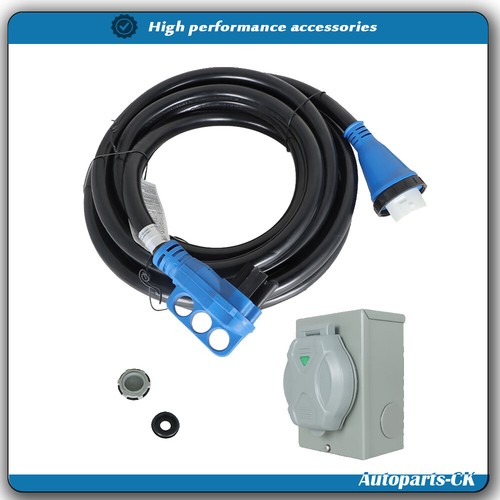 25ft 50 Amp Generator Power Cord Kit With Waterproof Inlet Box - ETL Listed