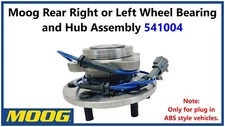 Moog Rear Right or Left Wheel Bearing and Hub Assembly 541004