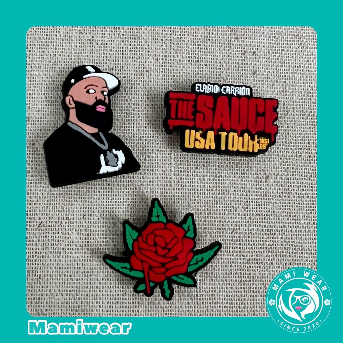 Eladio Carrión Pieces Charms Rose Tour Sticker - Main Image