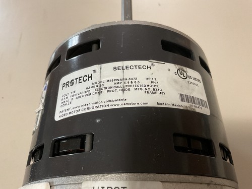 NEW RUUD RHEEM WEATHERKING 51-108481-01 1/2 HP 115V 1050 RPM VARI SPD ECM MOTOR - Picture 2 of 4