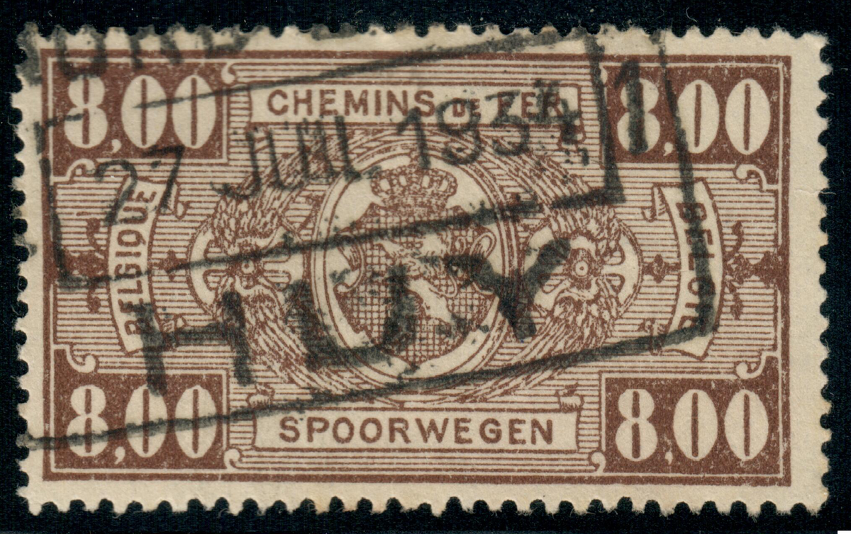Belgium - 1927 - Railway Parcel Post-New values #2 - 8.00Fr