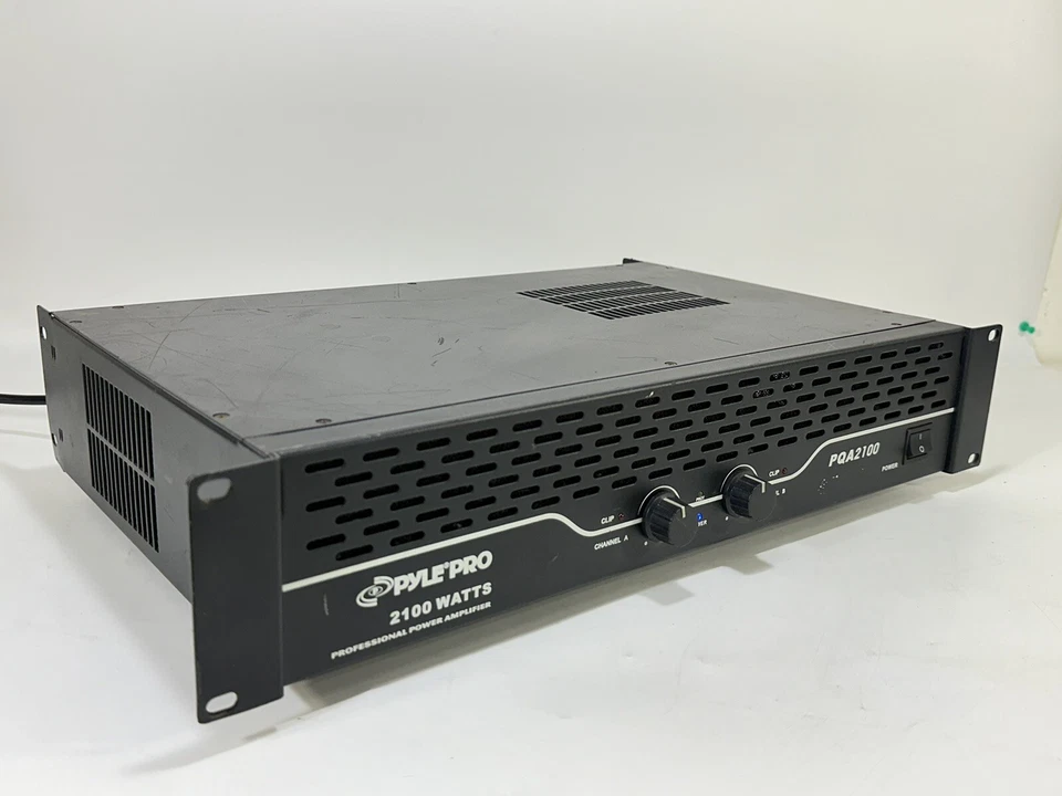 Pyle Pro PQA2100 ~ Rackmount Stereo Power Amplifier ~ 230W/Channel @ 8 Ohms - Image 4 of 4