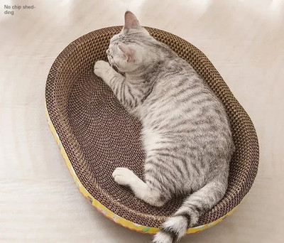 Katzenkratznapf kreative Schüsselform Pappe Katzenkratzer Lounge Bett UK