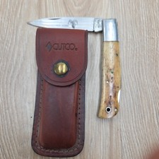 Big-Horn 8 Inch Knife Parker Cutco Surgical Steel Japan With Leather Case