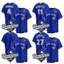 Men's Blue Jays 2025 Rush Blue 2025 World Series Stitched Jersey All Size NWT