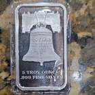 SD Bullion 5 Troy Ounce .999 Fine Silver Bar Liberty Bell We The People
