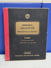 Wilson Jones Cash Receipt Book Money Receipts S1654 500 Duplicate Sets 4 to Page