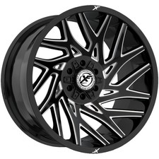 Xf Off-road Xf-229 20x9 5x55x5.5 0mm Blackmilled Wheel Rim 20 Inch