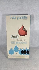 Vintage Rexall Roxbury Red Rubber Water Bottle Enema Fountain Syringe Kit Box