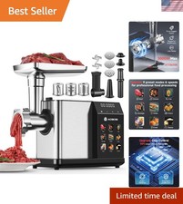 Aobosi 3000W Electric Meat Grinder with Smart Touch Screen 9 Presets Sausage ...