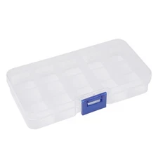 10/15/24 Compartments Plastic Box Jewelry Bead Storage Container DIY Organizer