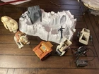 Vintage Star Wars Hoth Battle Playset & Mini Rig Lot - Wampa, Tauntaun, E-web