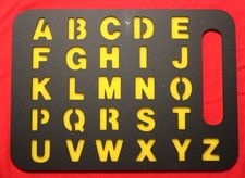 SPELLING ENGLISH ALPHABET COMMUNICATE YELLOW LETTER BOARD AUTISM THERAPY 11" x8"