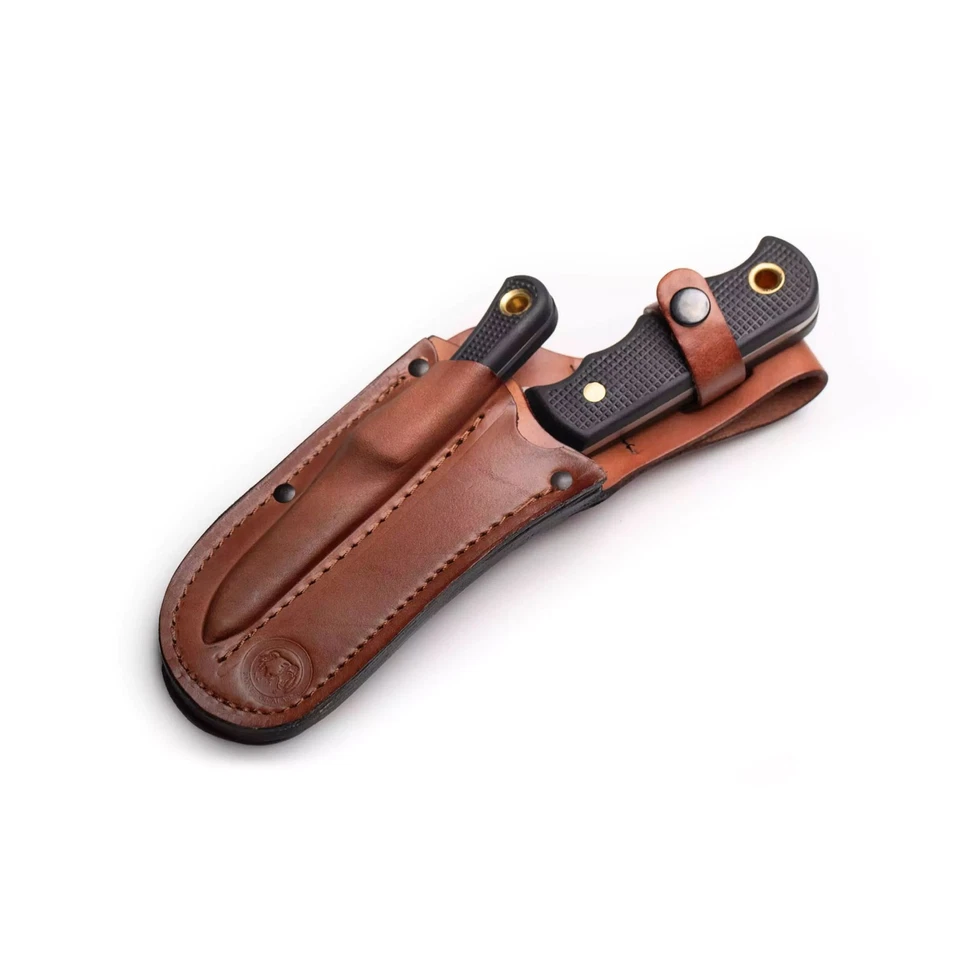 Juego combinado de cuchillos Knives of Alaska Brown Bear & Cub con fundas de cuero (00003FG) Foto 2 de 4